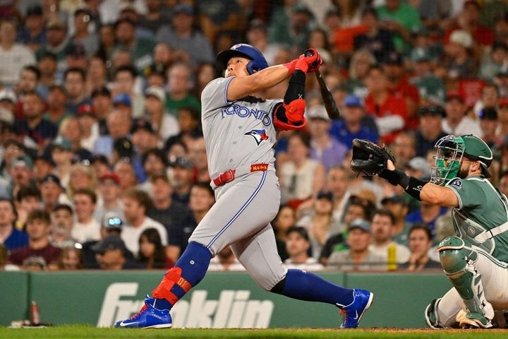 今季23号アーチを放ったブルージェイズ・岡本和真（C）ロイター