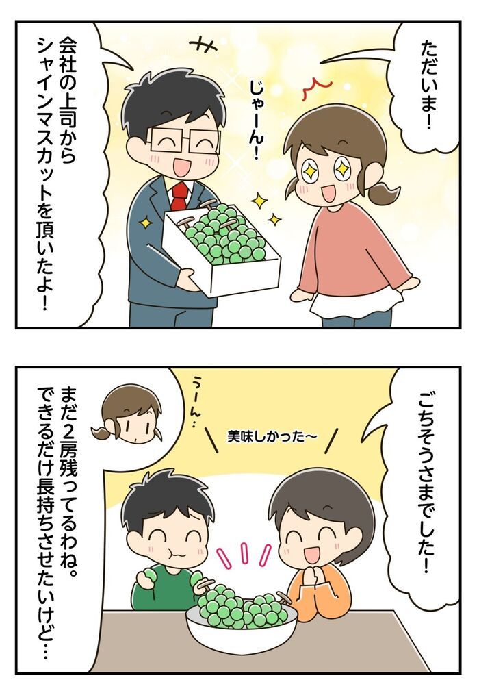 『ぶどう』そのまま保存するの待って！ちょっとしたコツで長持ちするんです♪最後までおいしく食べる方法とは