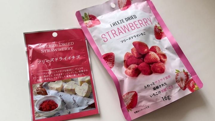 やっと見つけた！ダイソーの「フリーズドライいちご」が美味♡ これが100円は神すぎる……！