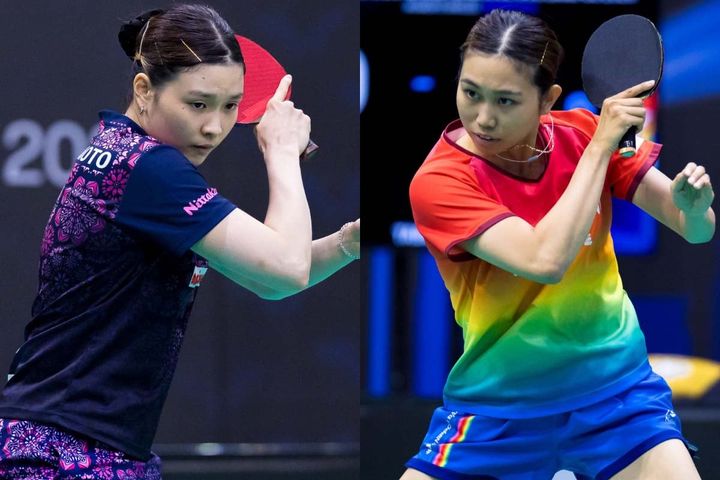橋本帆乃香、佐藤瞳（C）WTT