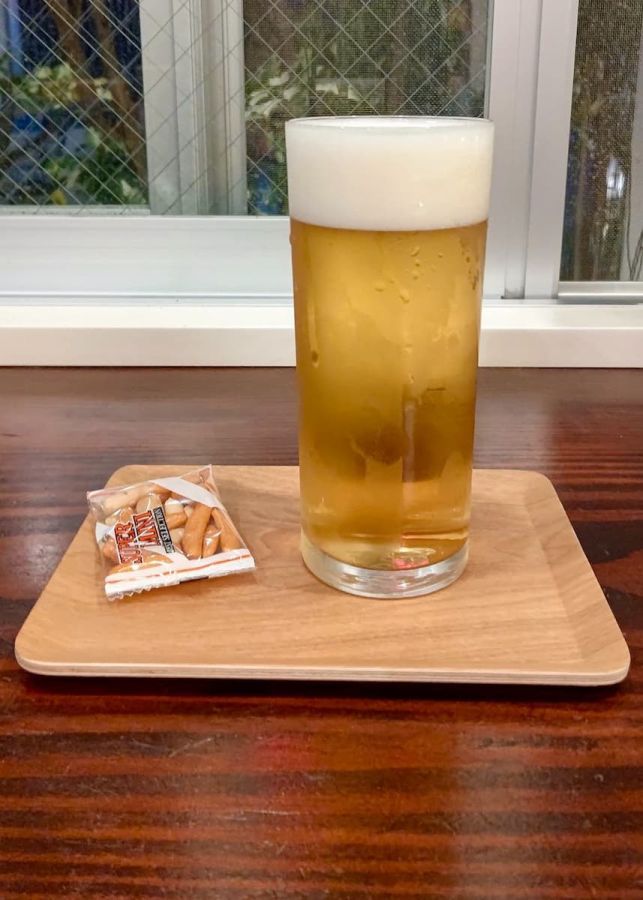 おつまみと生ビール