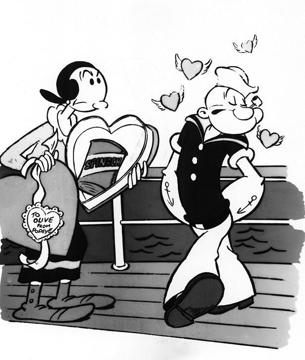 もともとオリーブはポパイの恋人ではなかった(「THE POPEYE VALENTINE SPECIAL SWEETHEARTS AT SEA(原題)」) [c]Everett Collection/AFLO
