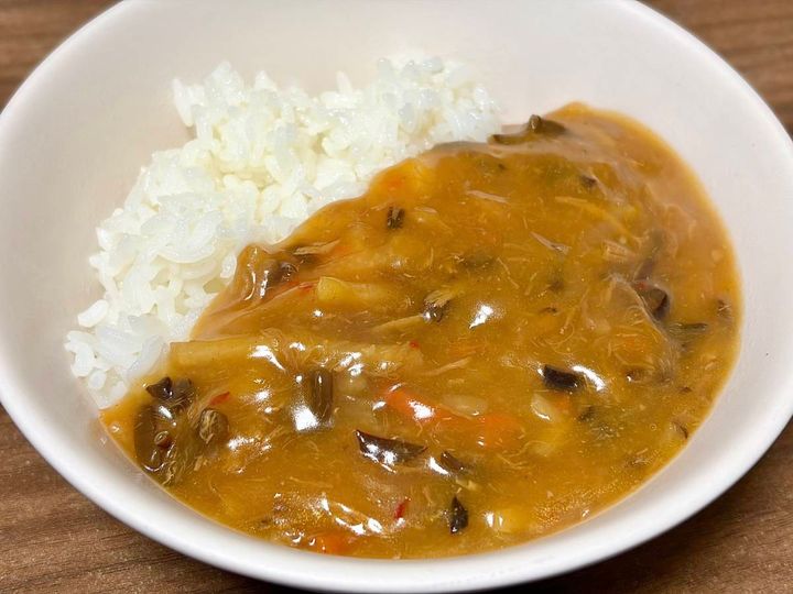 温めてご飯にかけると完成！