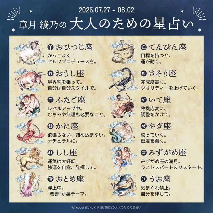 章月綾乃からあなたへ送る今週のメッセージ