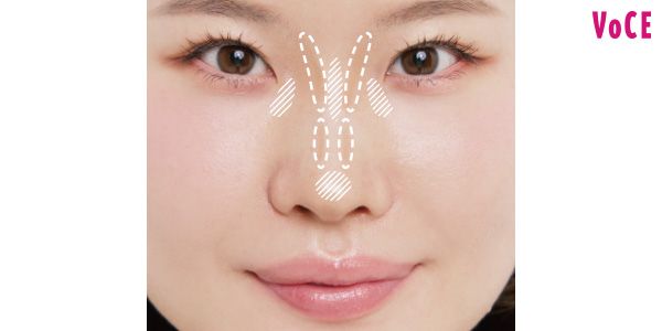 崩れやすい顔の中心部はリキッド＋パウダーを重ね塗り【ハイライト・シェーディング】