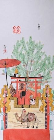 【京都府京都市】細辻伊兵衛美術館で「祇園祭後祭と役行者山」展を開催中。諫山宝樹氏の新作を展示