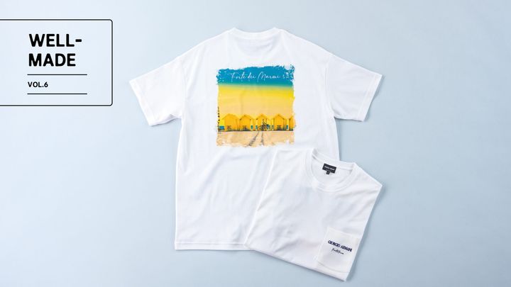 GIORGIO ARMANI「マーレ コレクション」のプリントTシャツ