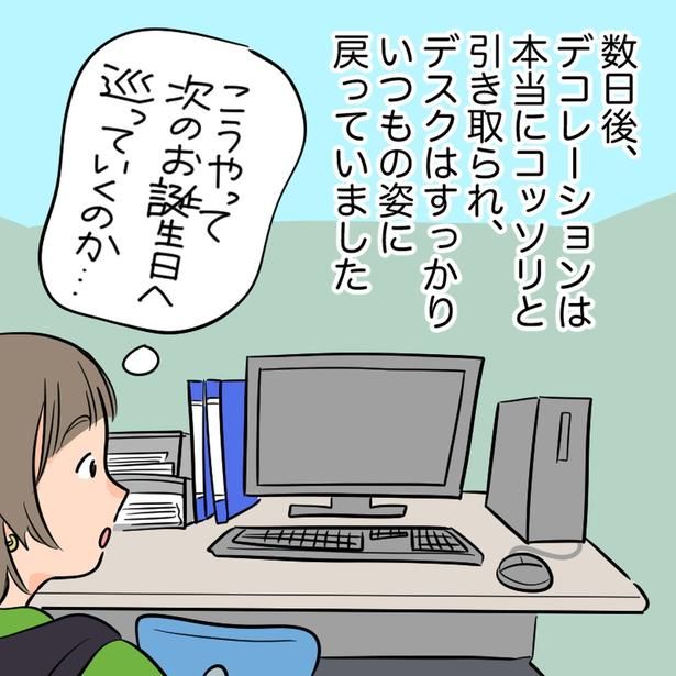 こうやって次のお誕生日へ巡っていくのか…