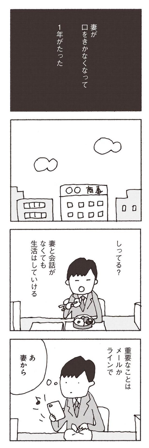 口をきかなくなって1年がたった （C）野原広子／集英社