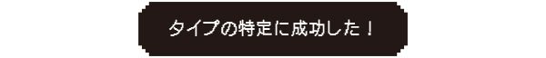 タイプの特定に成功した