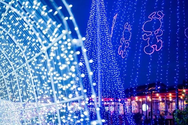 過去最大規模となる約45万球の光で夜の庭園を彩る「Snoopy Happiness Night」(写真は2025年に実施したもの)