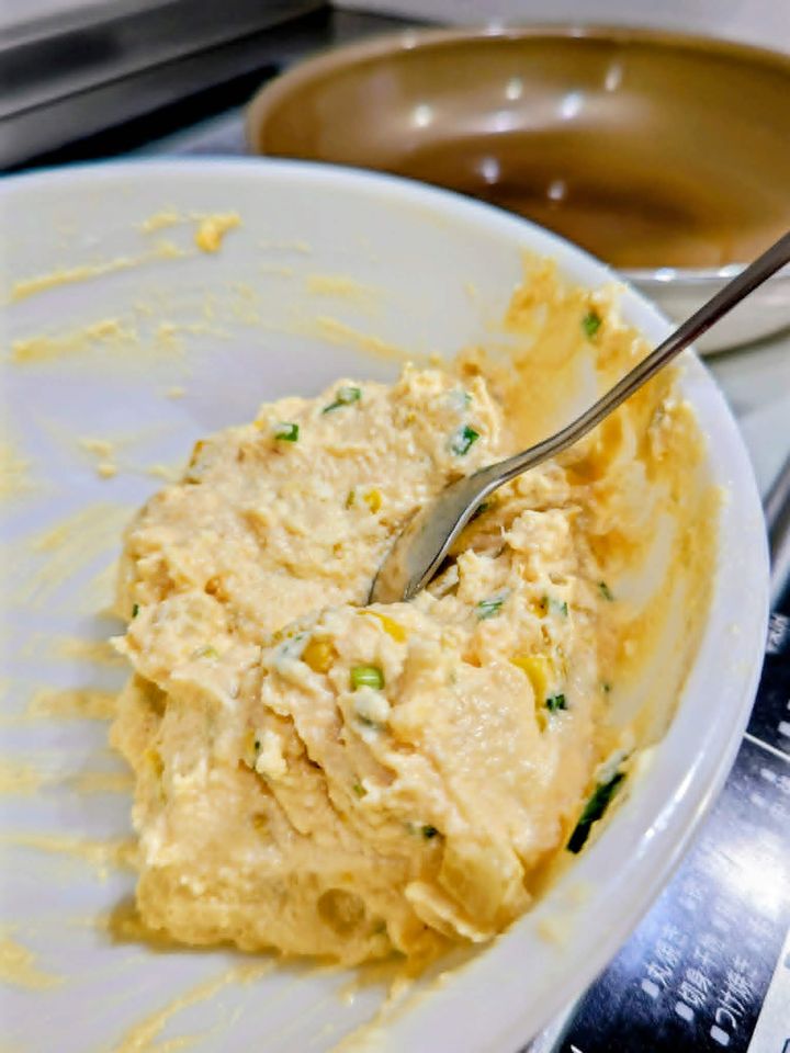 とうもろこしの落とし豆腐