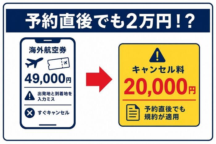 【夏の旅行に注意】「予約をすぐ取り消したのに2万円！？」→高額キャンセル料に困惑…予約トラブル続出！