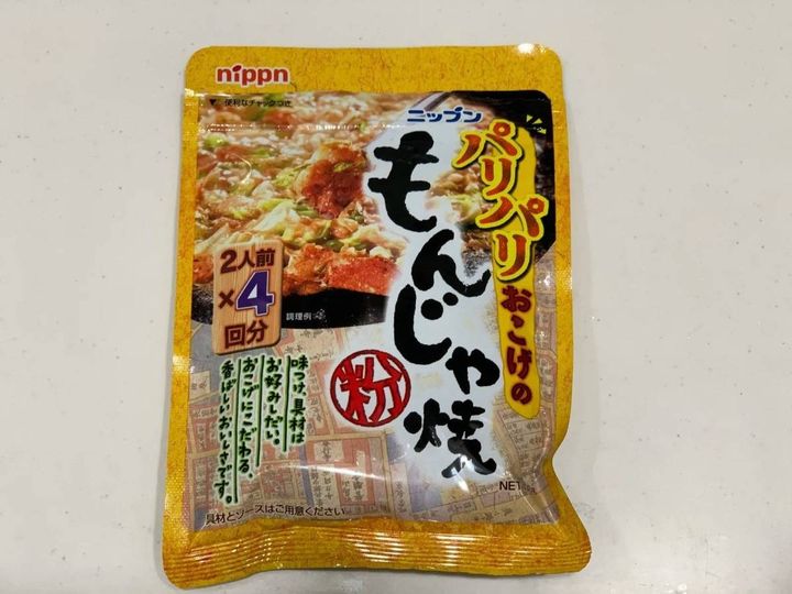 DAISO(ダイソー)：ニップン もんじゃ焼粉 100g
