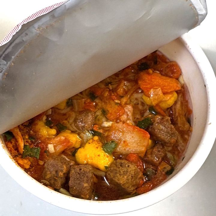 ピリ辛キムチ味の方も入れました