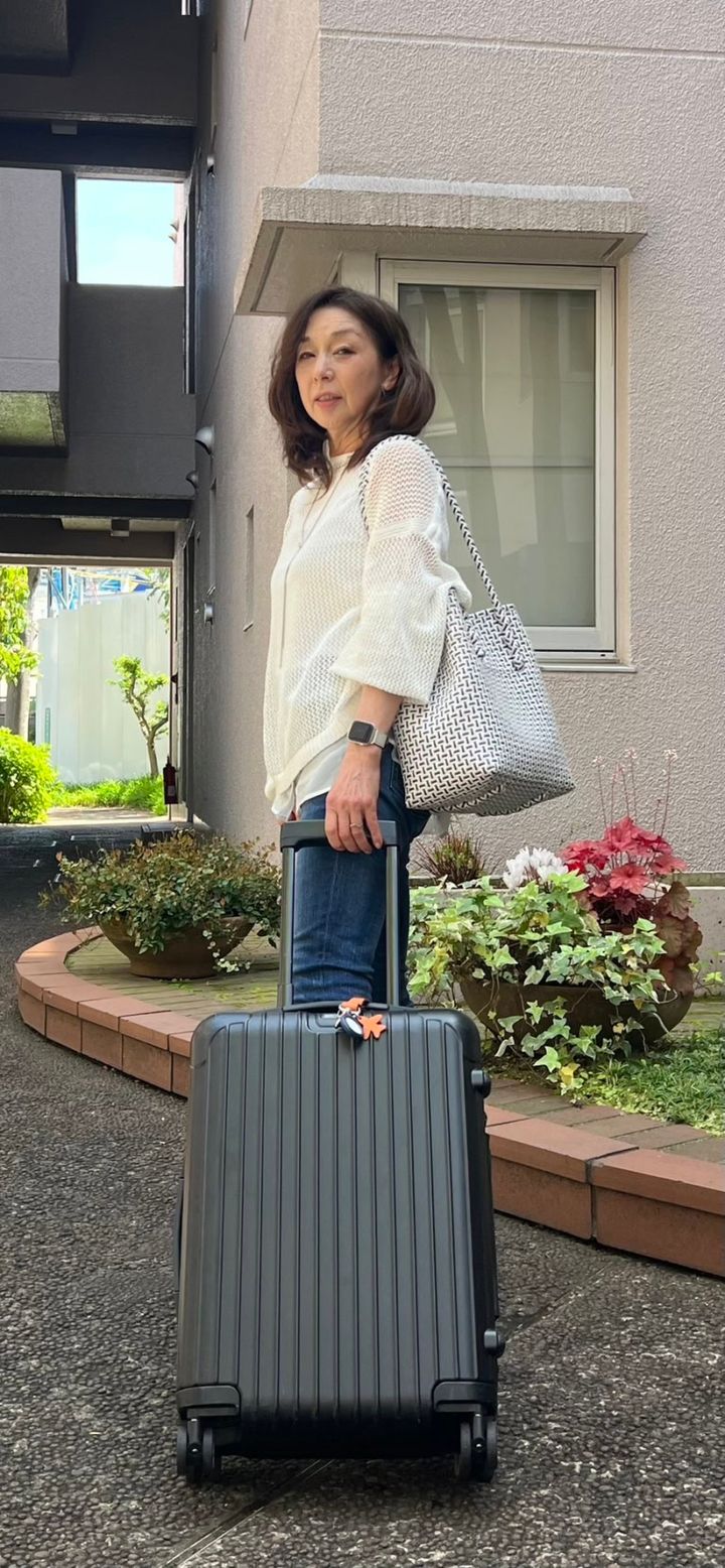 大谷りえ子さんのデニムコーデ