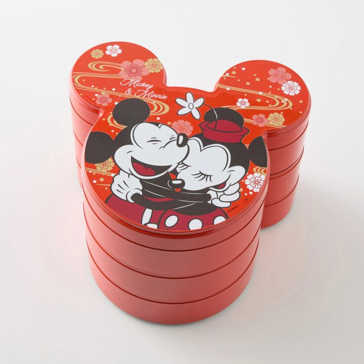おせち・三段重「ミッキー＆ミニー」 重箱デザイン