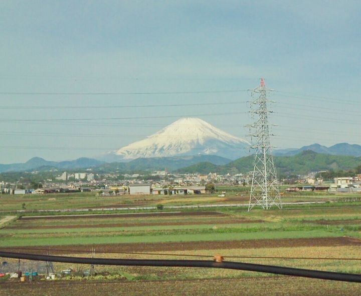 東海道新幹線から見える富士山