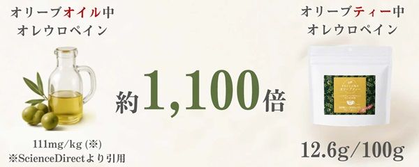 群馬県産の有機オリーブ葉を100％使用したノンカフェインのオリーブティー発売！