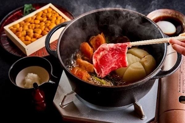 【兵庫県淡路市】「GRAND CHARIOT北斗七星135°」が淡路ビーフを使ったトマトすき焼きのコースを提供