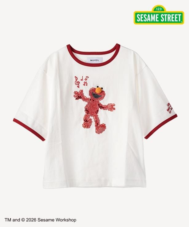 「セサミストリートコラボ エルモ Tシャツ(white)」(3万5200円)