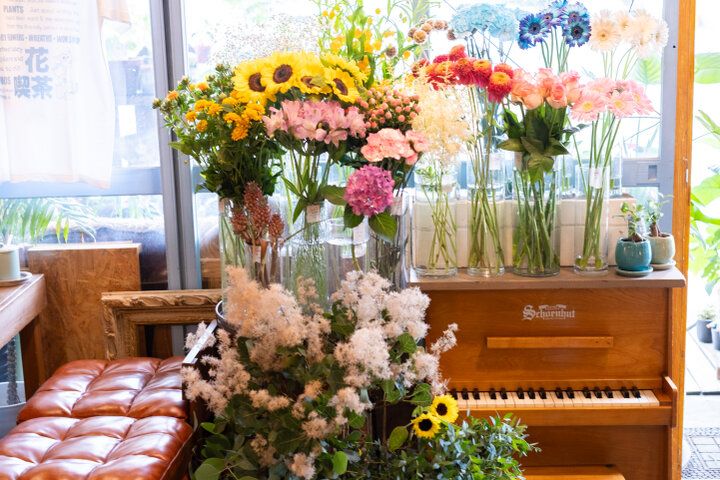 まるで物語の入り口のよう。花と緑に囲まれた小さなカフェ／高井戸「花ト喫茶 ネコノコバン」