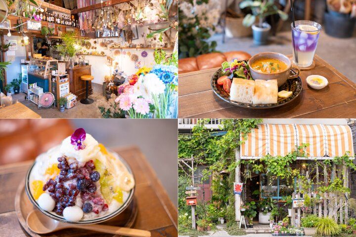 まるで物語の入り口のよう。花と緑に囲まれた小さなカフェ／高井戸「花ト喫茶 ネコノコバン」