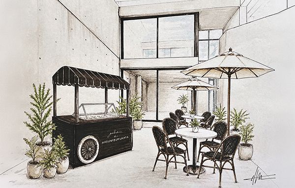 【東京都港区】HARUNOBUMURATA新作発表展示会にて、特設ジェラートショップがオープン！