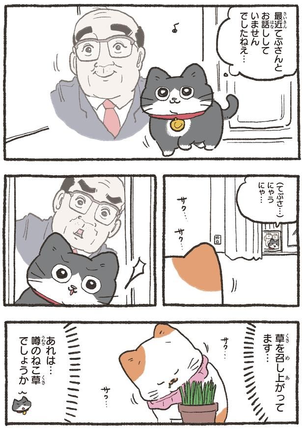 草を召し上がってます… （C）やじま／KADOKAWA