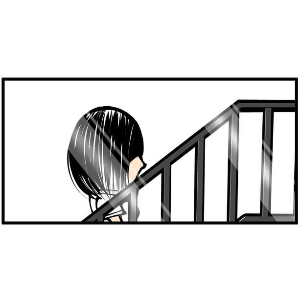 隣のアパートの外階段2-4 画像提供：退屈健(@sentakubasami1)