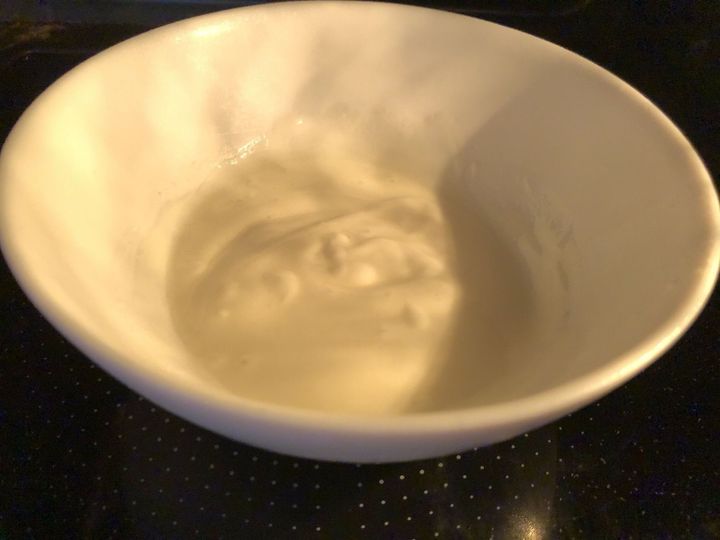 600w電子レンジで2分温めます