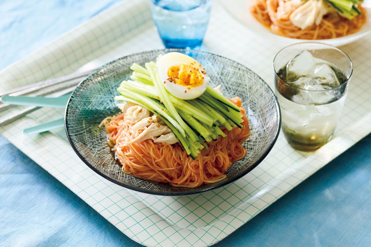 Silent Verdure そうめん 藤井恵さんの『ささ身ときゅうりのビビン麺風そうめん』小鍋で完結する