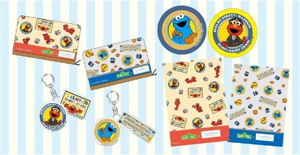 セサミストリート×阪神電車のコラボグッズは全6商品。「ELMO's HAPPY TRAIN」と「COOKIE MONSTER's MOGUMOGU TRAIN」のデザインを落とし込んだラインナップ