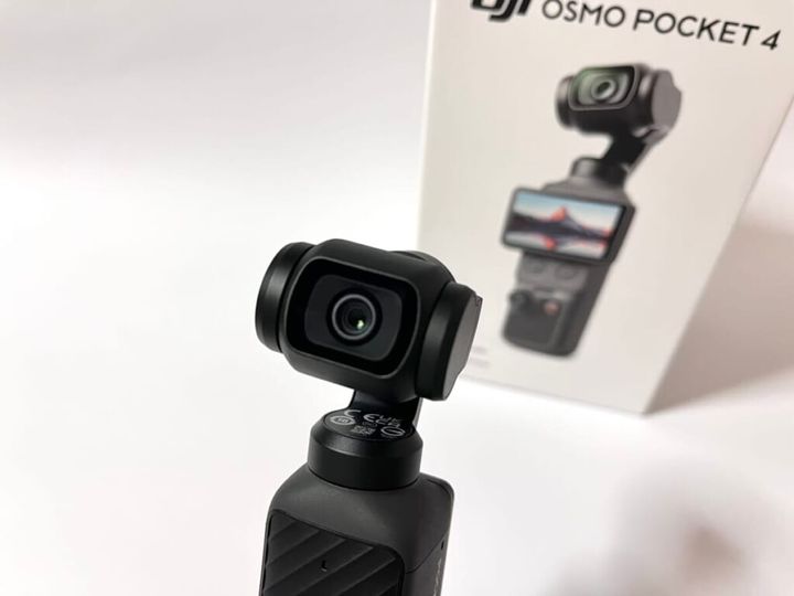 DJI Osmo Pocket 4のカメラ部分をアップで撮影した様子