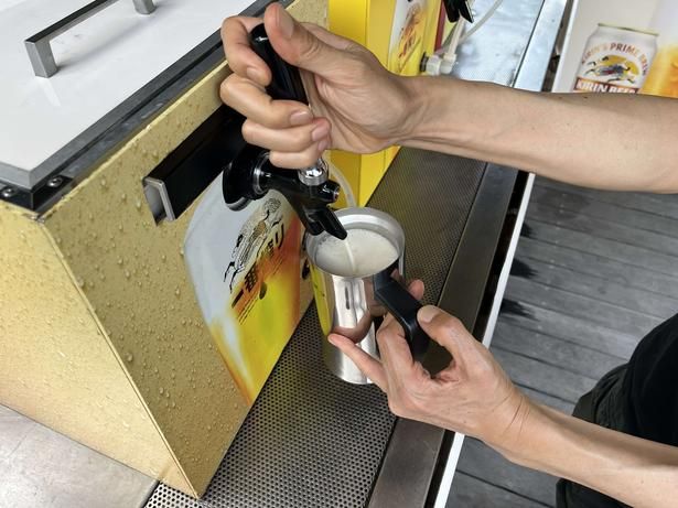 自分で注いだビールはいつもよりおいしく感じるかも？