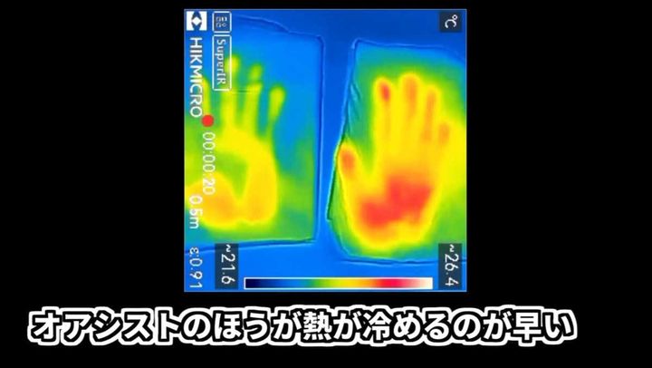 通常仕様と比べて、明らかに冷却効果が高い！