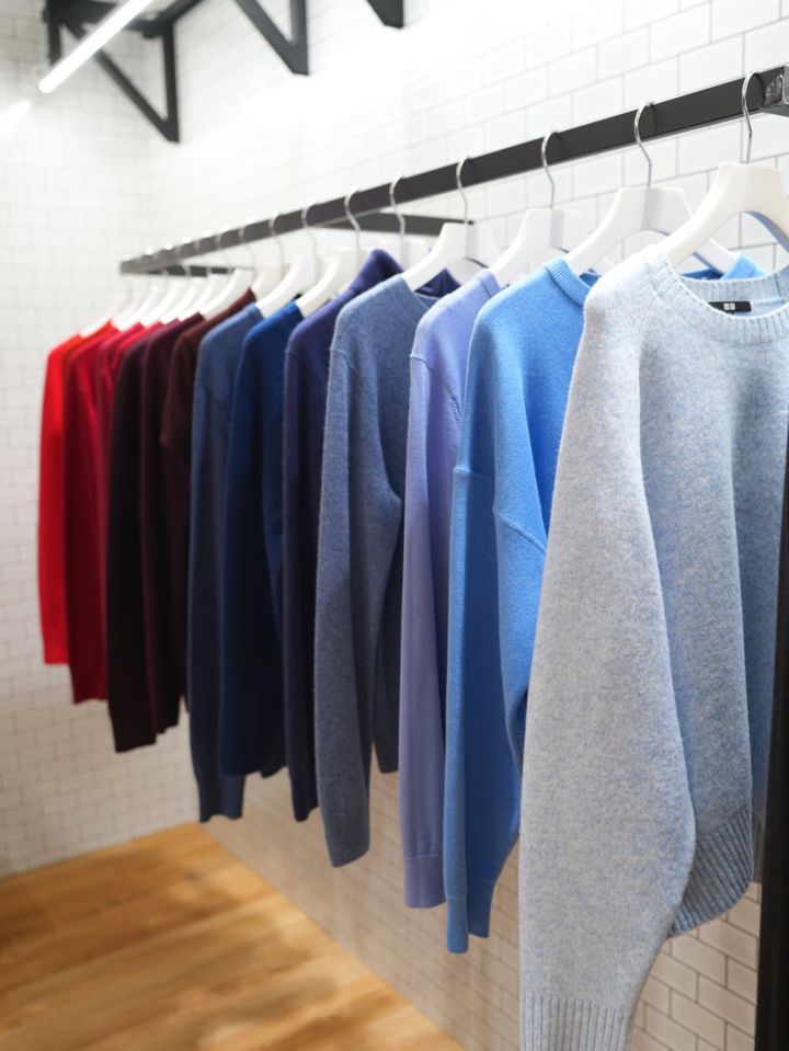 ユニクロ26aw展示会レポート＿カラバリ豊富なニットアイテム