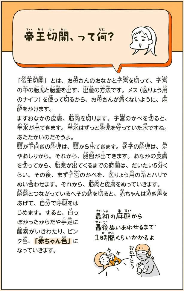 帝王切開、って何？ （C）フクチ マミ、村瀬 幸浩、北山 ひと美／KADOKAWA