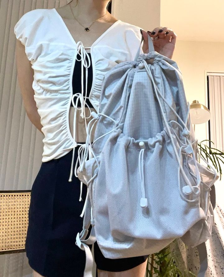 無印良品の撥水 リップストップ リュックサック