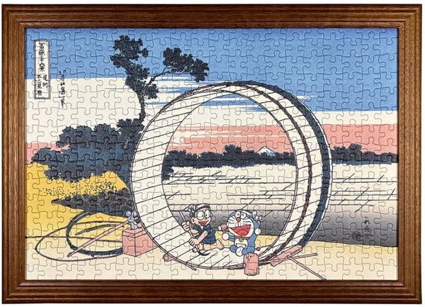 「ドラえもん 浮世絵・越前和紙パズル」に、富嶽三十六景などがモチーフの新作登場！