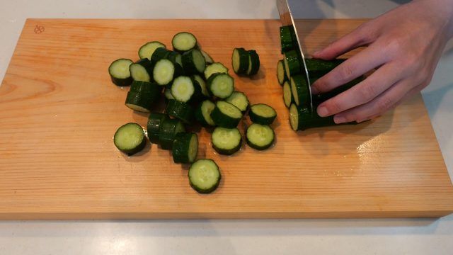 輪切りにしたきゅうり