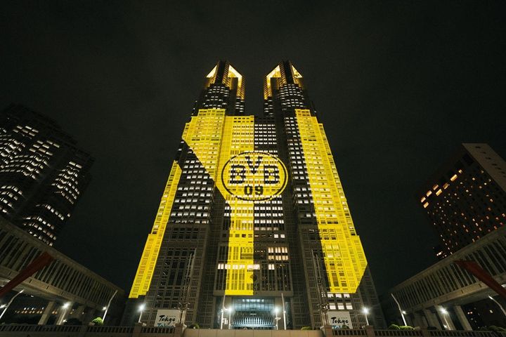 画像6: 来日中のドルトムント、「BVB World Street Series Tokyo」を東京都庁で開催！最後はプロジェクションマッピングで大盛り上がり