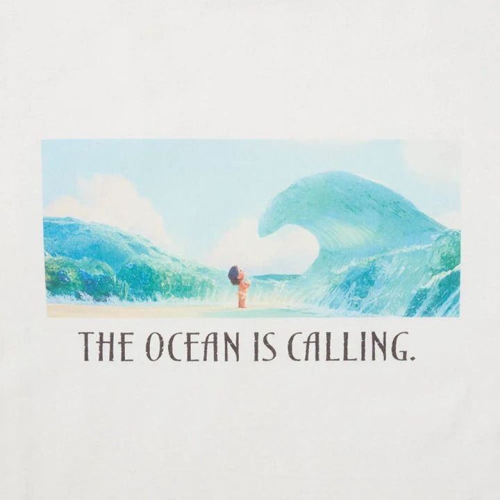 ユニセックススーベニアTシャツ モアナ 海 デザインアップ