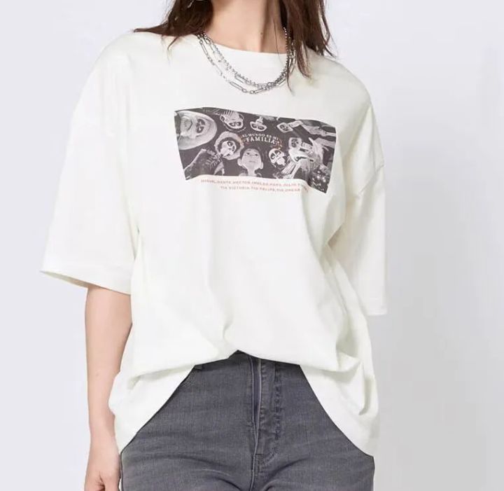 ユニセックススーベニアTシャツ リメンバー・ミー ホワイト