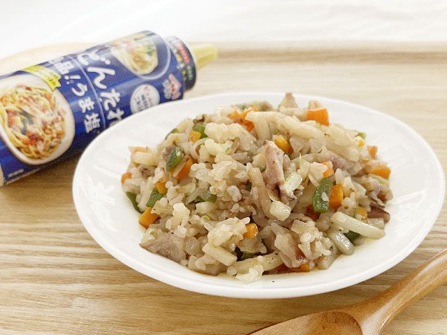 ヤマサ イチオシ！うどんたれ 絶品！うま塩 を使ったうどんメシ風