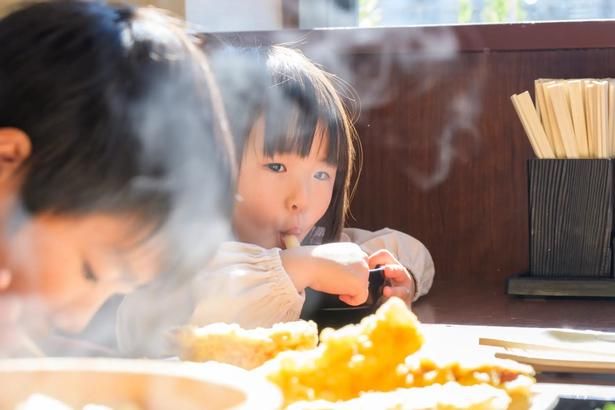 最後においしいうどんやてんぷらを実食！