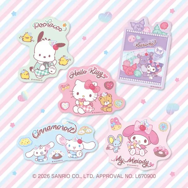 サンリオキャラクターズ お菓子ステッカー