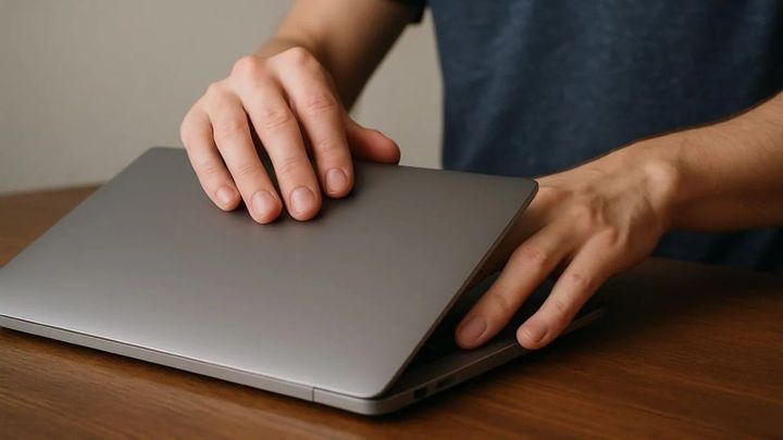 ノートPCのカバーを閉じるだけで自動シャットダウン