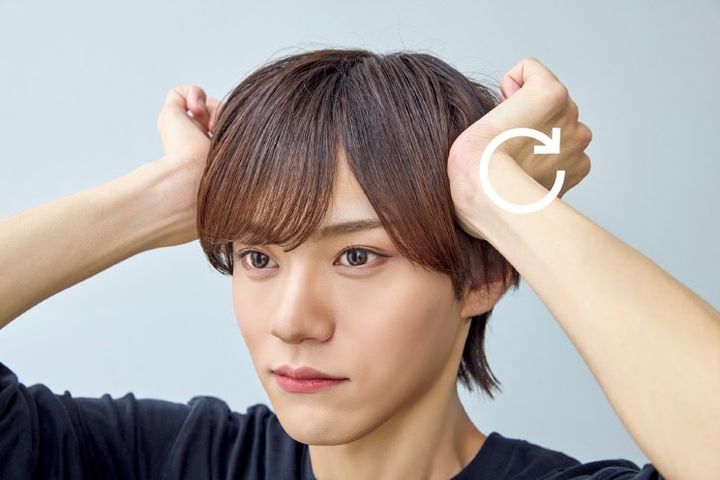 3.側頭部をさらに入念に
