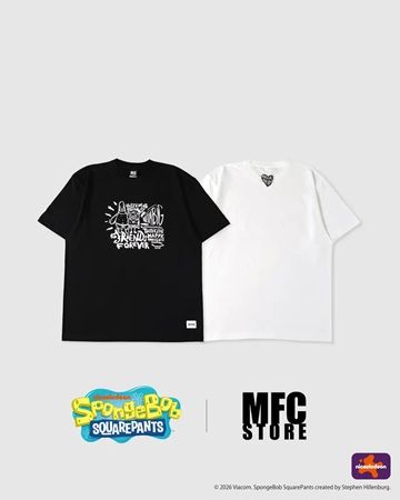 【東京都目黒区・大阪府大阪市】「MFC STORE」とスポンジ・ボブがコラボ！Tシャツ全7型＆アロハシャツ全2型を再販